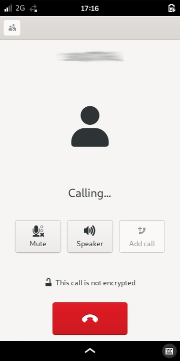 Information and available actions during a call