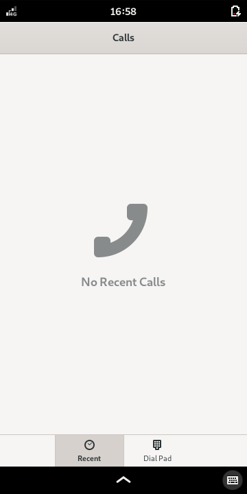 No recent calls