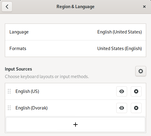 Input source was added