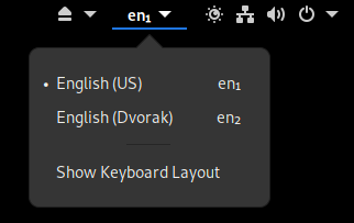 Quickly changing a keyboard layout in GNOME