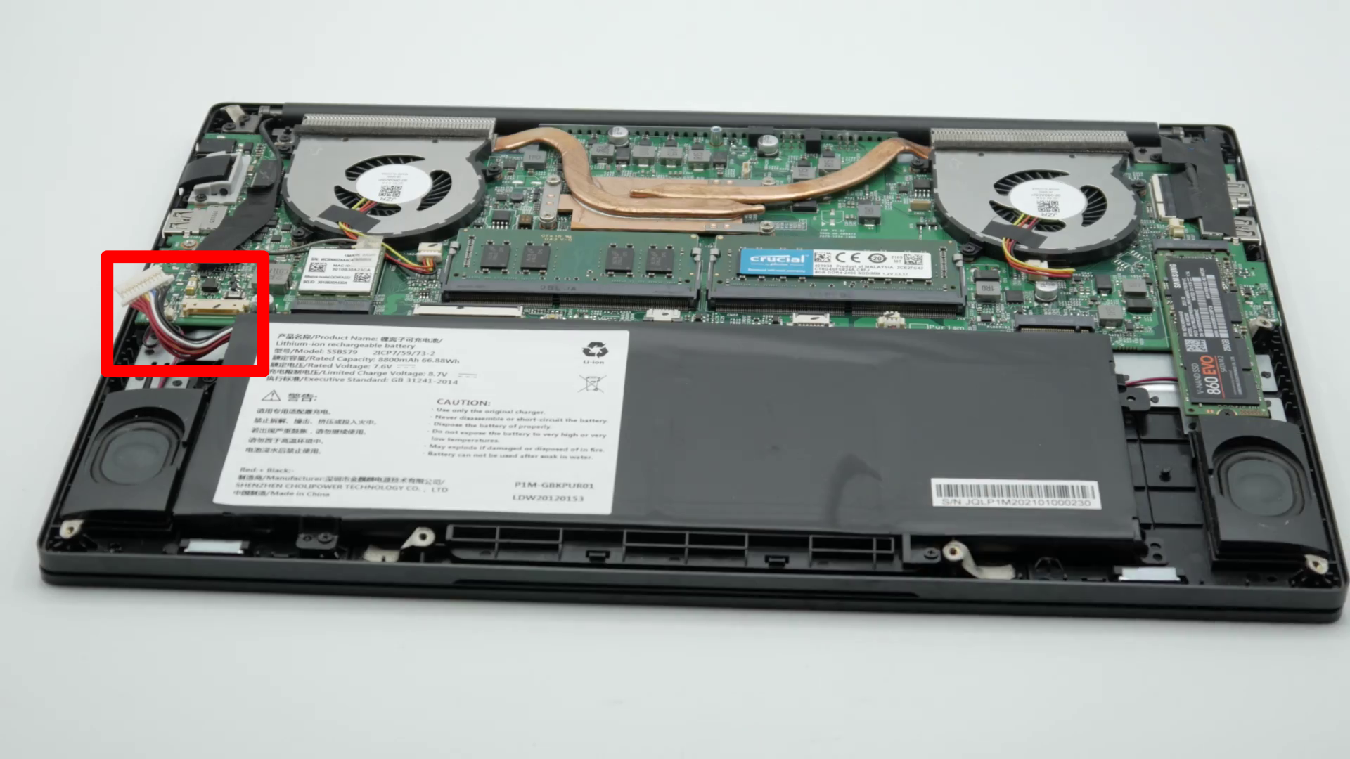 Librem 14 disconnected battery