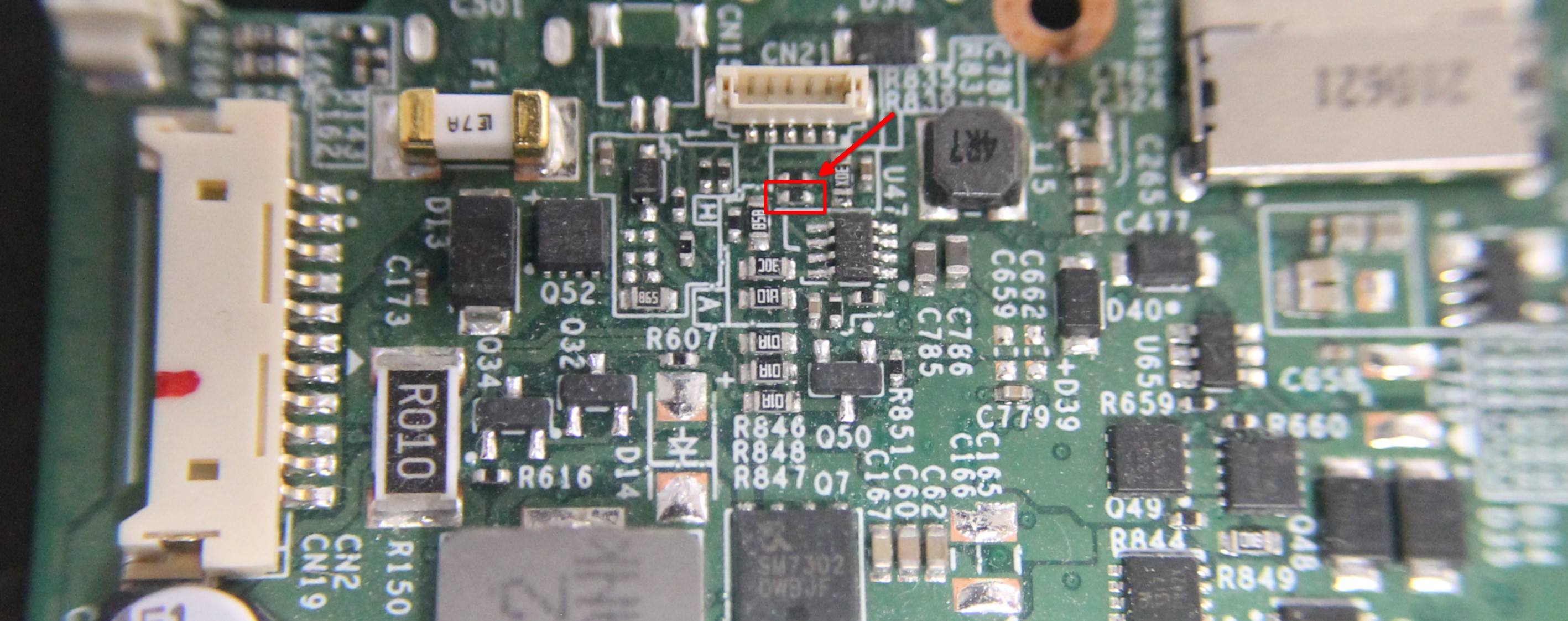 Librem 14 R839 resistor location