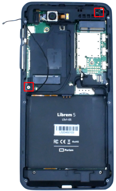 L5 center frame screw locations