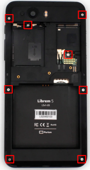 L5 internal frame screw locations