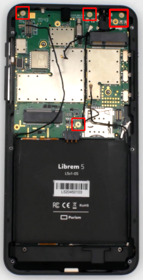 L5 PCB screw locations