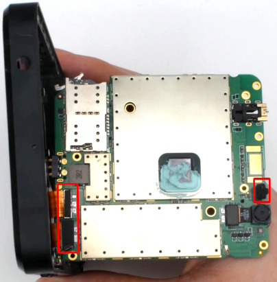 L5 USB C & display FPC, proximity sensor cover reassembly