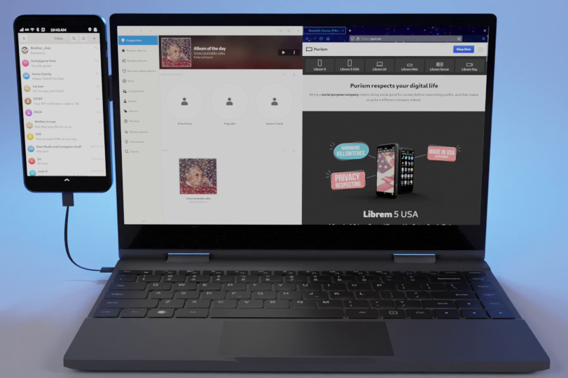 Multitasking with the Lapdock Kit