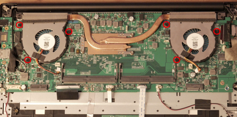 L14 CPU fan removal