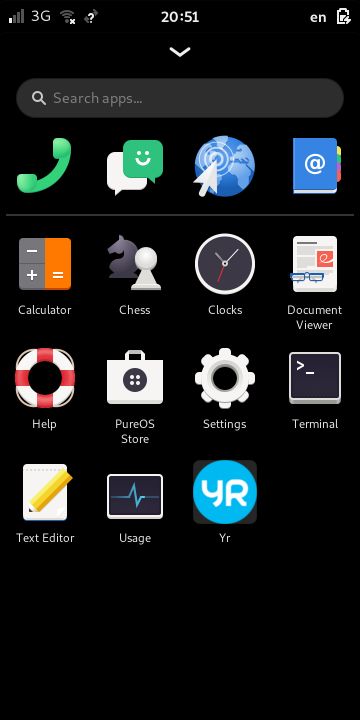The installed web application in the app drawer